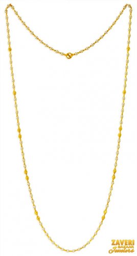 22k Gold Fancy Pearl Chain  