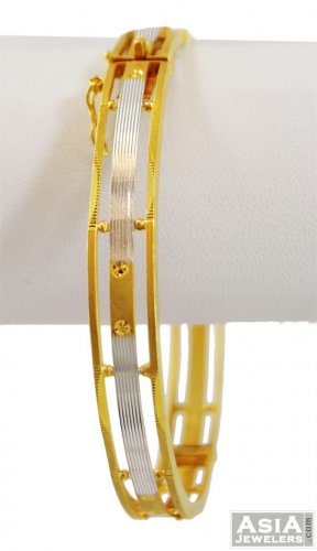 22k 2 Tone Bangle (1 pc) 