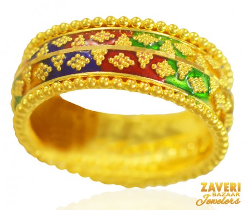 22kt Gold Fancy Band 