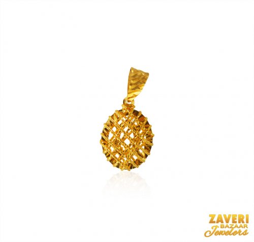 22K Gold Fancy Pendant 