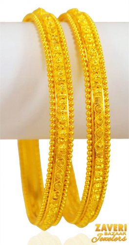 22kt Gold Bangles (Set of 2) 