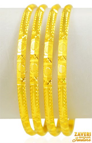 22 kt Gold  Bangles (4Pc) 