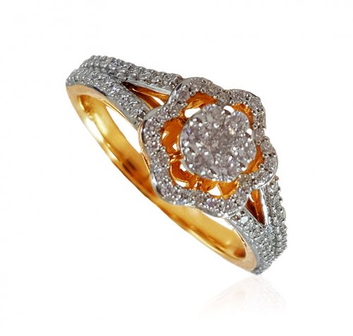 18K Gold Diamond Ring 