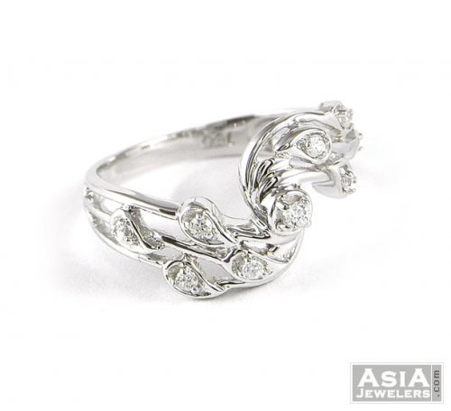 Fancy White Gold Ring 