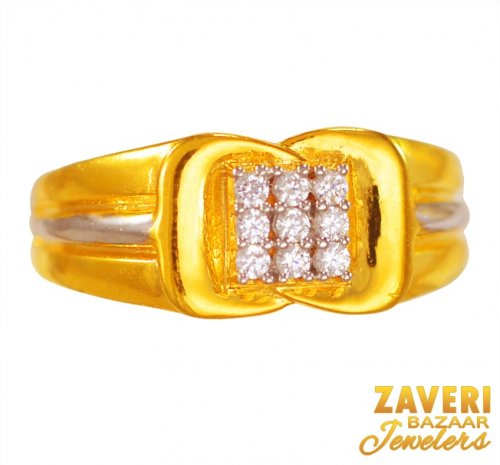 22K Star Signity Ring 