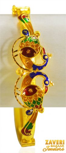 22KT Gold Meenakari Kada (1 Pc) 
