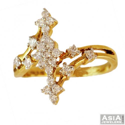 Elegant Diamond Ladies Ring 18K  