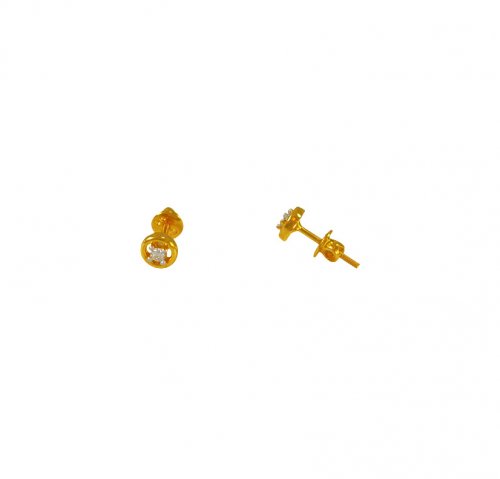 22 Kt Gold CZ Tops 