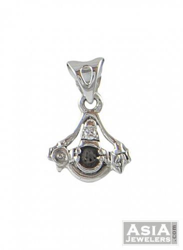 White Gold Balaji Pendant 