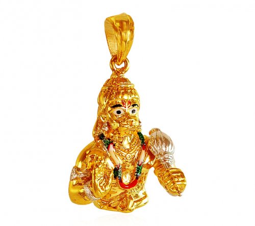 22Kt Gold Hanuman Pendant 