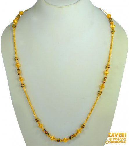 22 kt Fancy Balls Gold Chain 