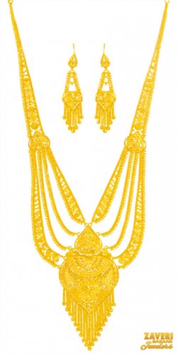 22 Karat Gold Necklace Set 