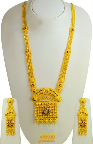 22Kt Bridal Necklace Set Long 