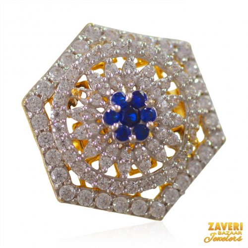 22Karat Gold Signity Ring for ladies 