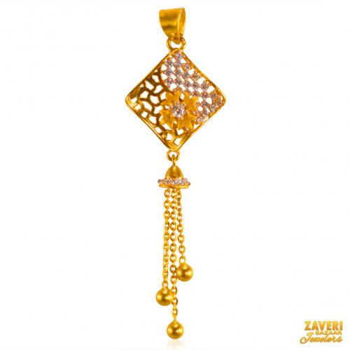 Gold Fancy Hanging Pendant 