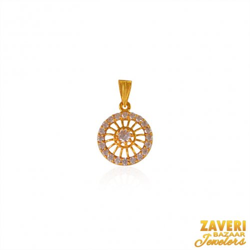 22Kt Fancy Pendant with CZ 