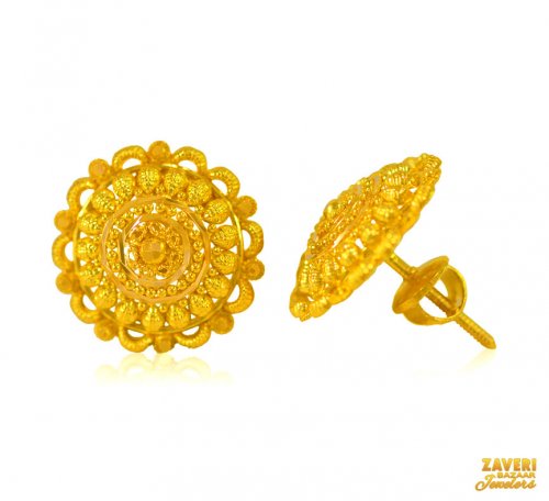 22 Kt Gold Earrings 