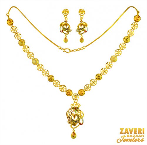 22Karat Gold Necklace Set 