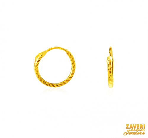 22Kt Gold Hoop Earrings 
