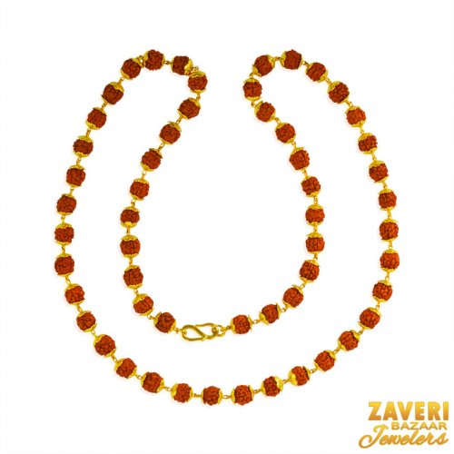 22 Karat Gold Rudraksh Mala  