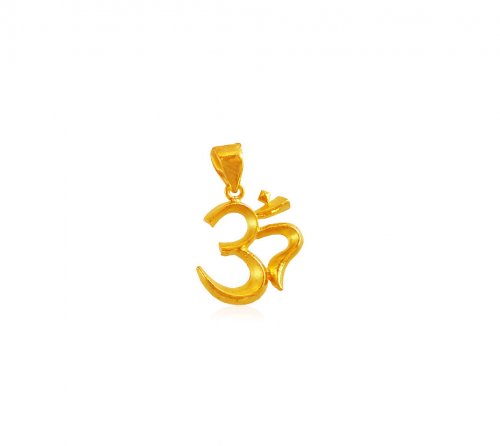 OM Pendant 22K Gold  