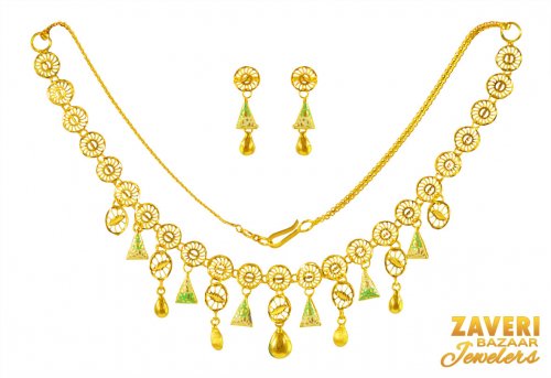 22Karat Gold Necklace Set 