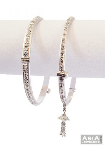 Indian White Gold Bangle(1 Pc) 