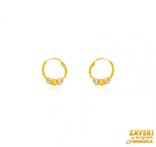 22 Karat Gold Hoop Earrings 