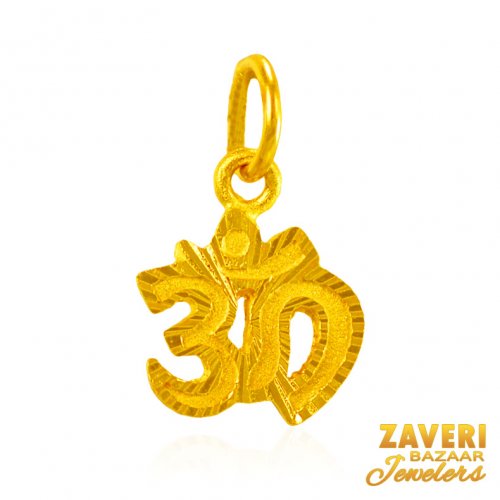 22Kt Gold OM Pendant 