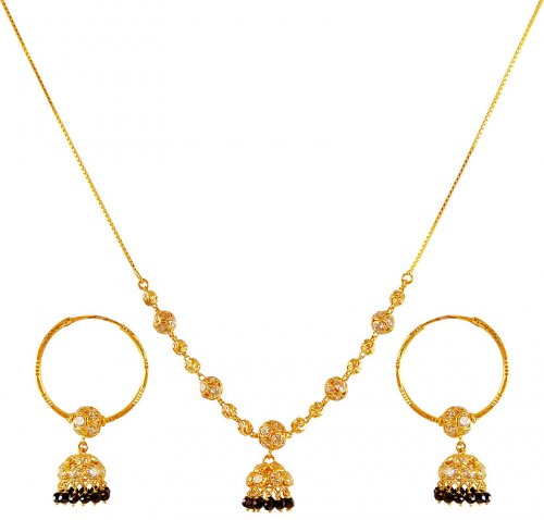 22 Karat Gold Dokia Set  