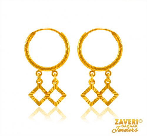 22Kt Gold Hoop Earring   