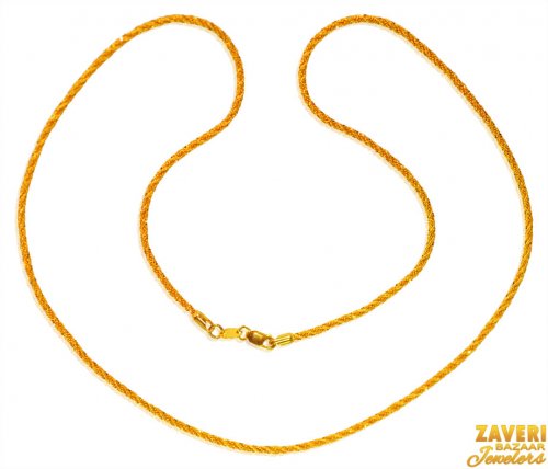 22 Kt Gold Chain (18 In) 
