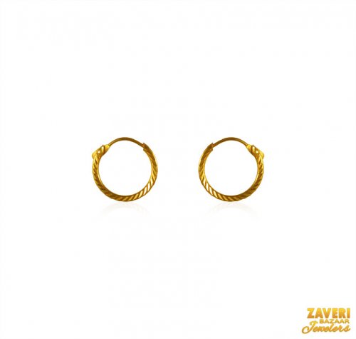 22 kt Gold Hoop Earrings  