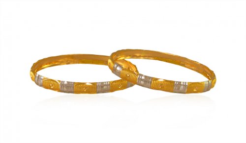 22Kt Gold Baby kada (2pc) 