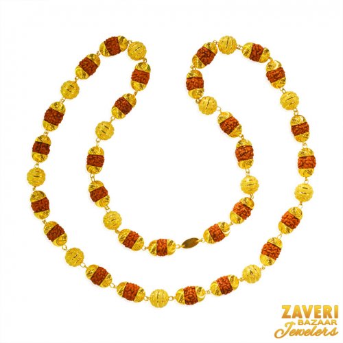 22 Kt Gold Rudraksh Mala 