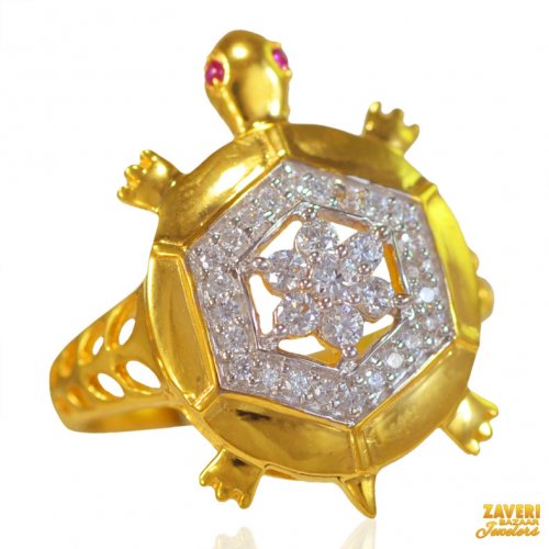 22 Kt Gold Tortoise Ring 