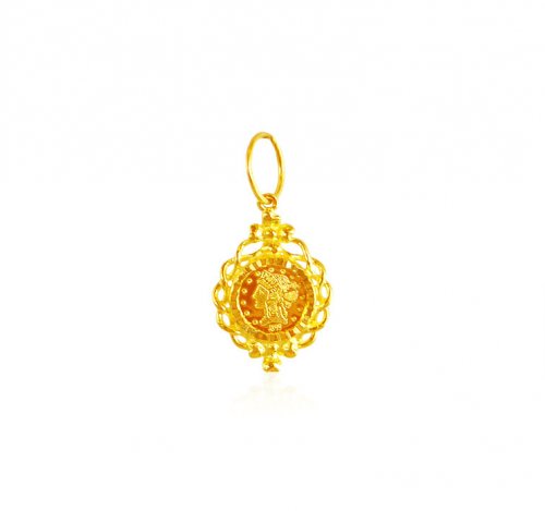 22 Kt Gold Coin Pendant 