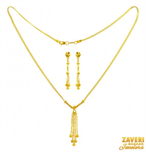 22k Gold Necklace Set 