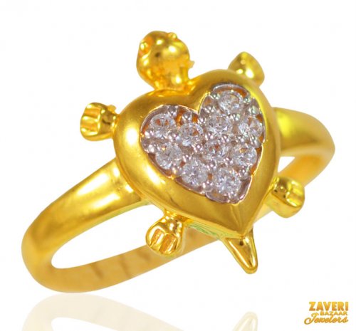 22 Kt Gold Tortoise Ring 