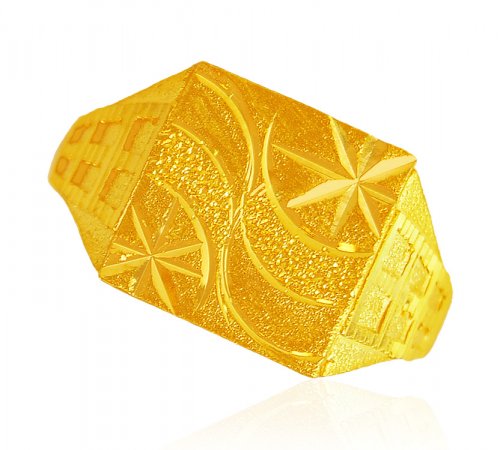 22 Karat Gold Mens Ring 