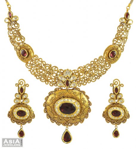 22K Exclusive Bridal Antique Set 