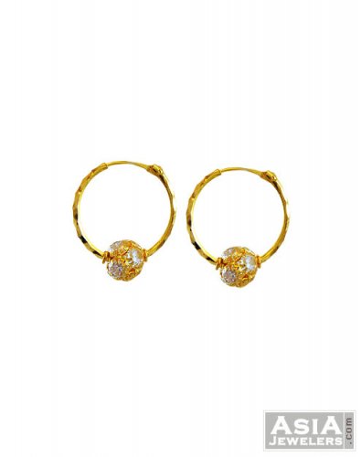 22Kt Gold Hoops (Medium) 