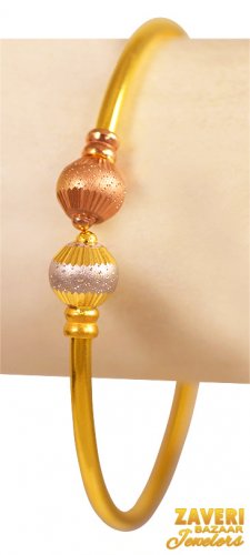 22Kt Gold Multi Tone Kada (1 Pc)  