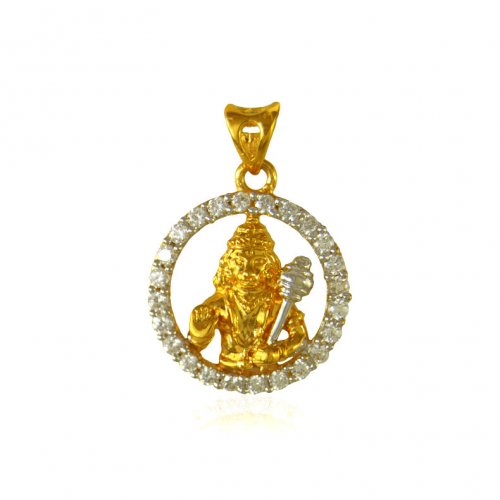 Hanuman Jee 22kGold Pendant 