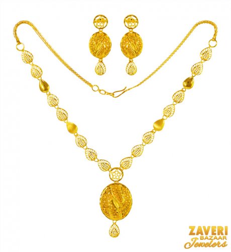 22Karat Gold Necklace Set 