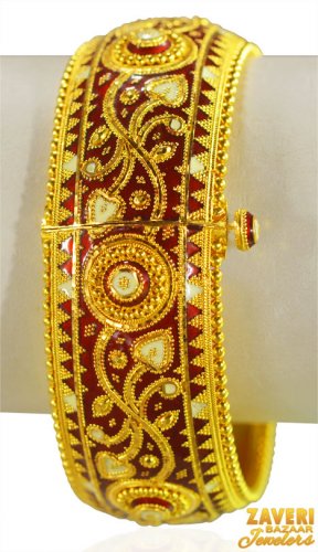 22Kt Gold meenakari Kada (1 pc) 