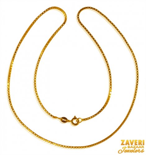 22 Karat Gold Chain 16in 