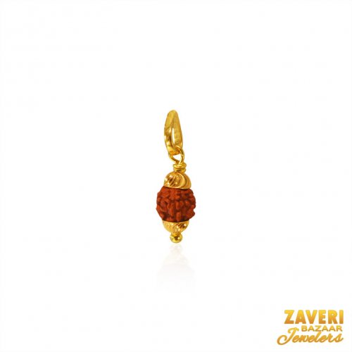 22kt Gold Rudraksh pendant 