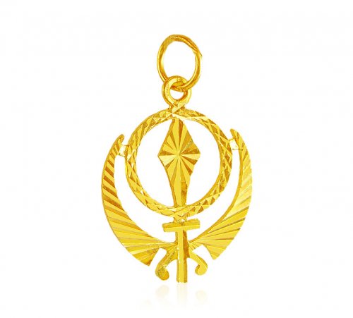 22K Khanda Pendant 