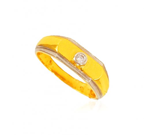 22 kt 2 Tone Mens Fancy Ring  